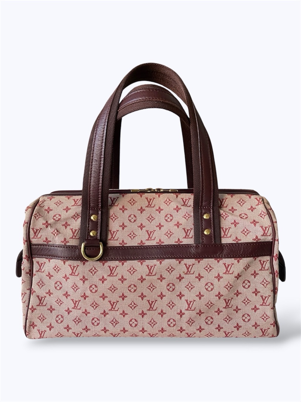 Louis Vuitton Mini Lin Josephine GM Cherry & Bordeaux Denim with COA
